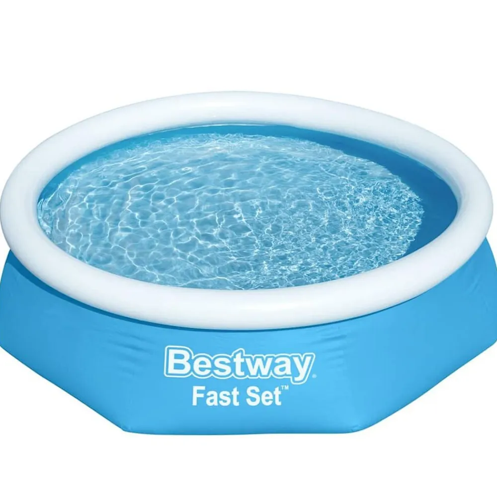Bestway Piscina Y Spa-Piscina inflable redonda Fast Set 244x61 cm