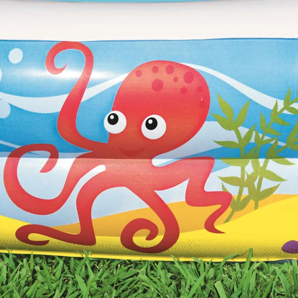 Bestway Piscina Y Spa-Piscina para niños con toldo azul 140x140x114 cm