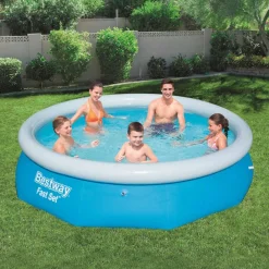 Bestway Piscina Y Spa-Piscina redonda inflable Fast Set 57266 305x76 cm