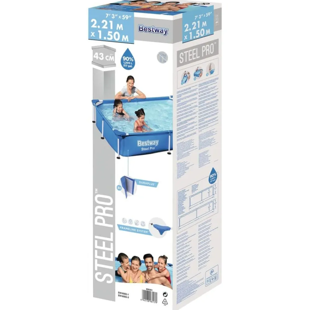 Bestway Piscina Steel Pro 221x150x43 cm Online