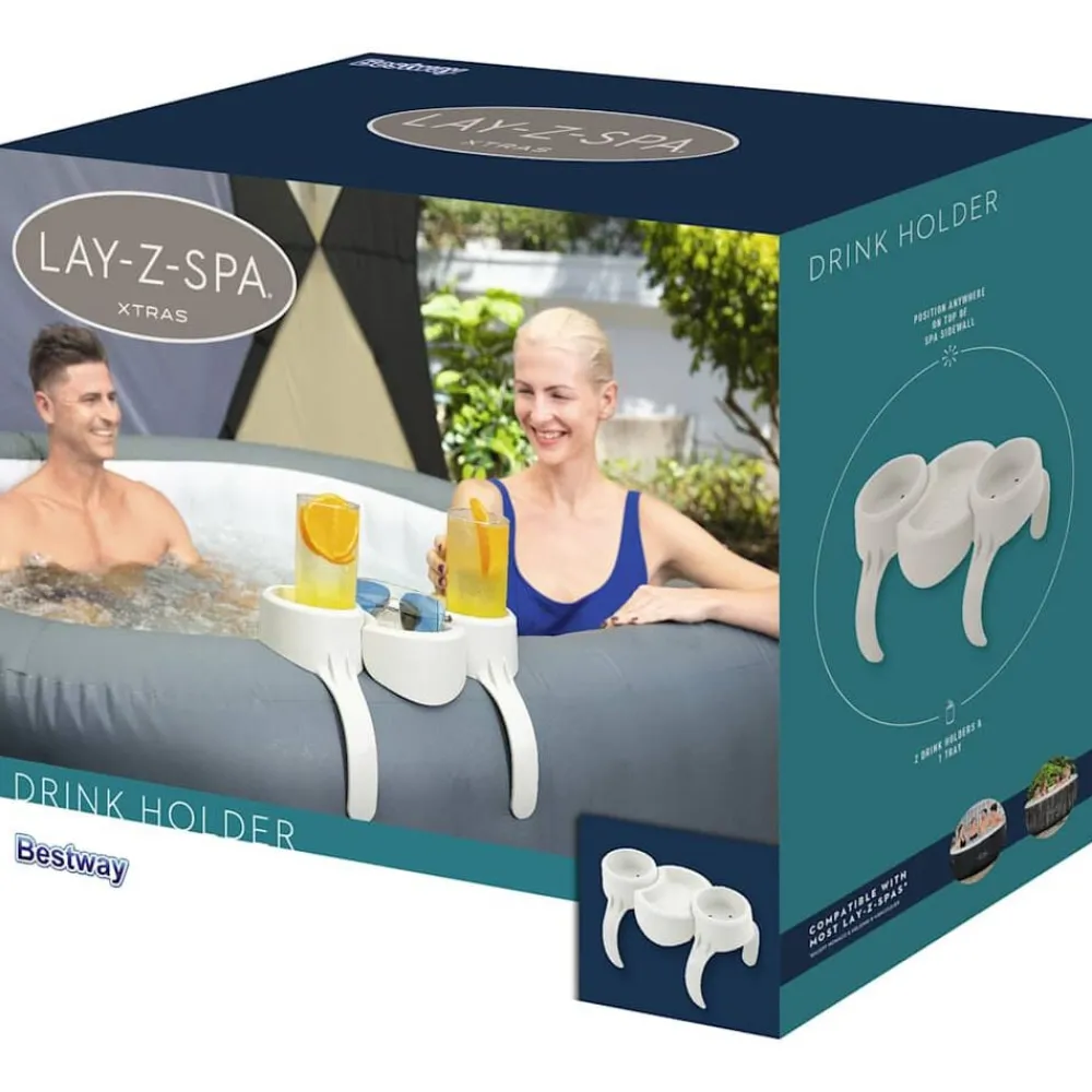 Bestway Piscina Y Spa-Portabebidas Lay-Z-Spa
