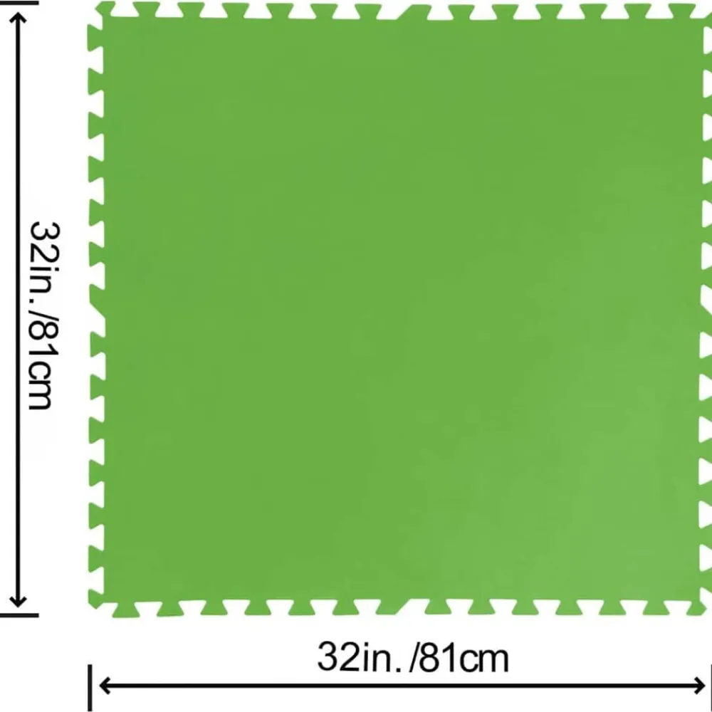Bestway Piscina Y Spa-Suelo protector para piscina Flowclear 9 uds verde 5,47 m²