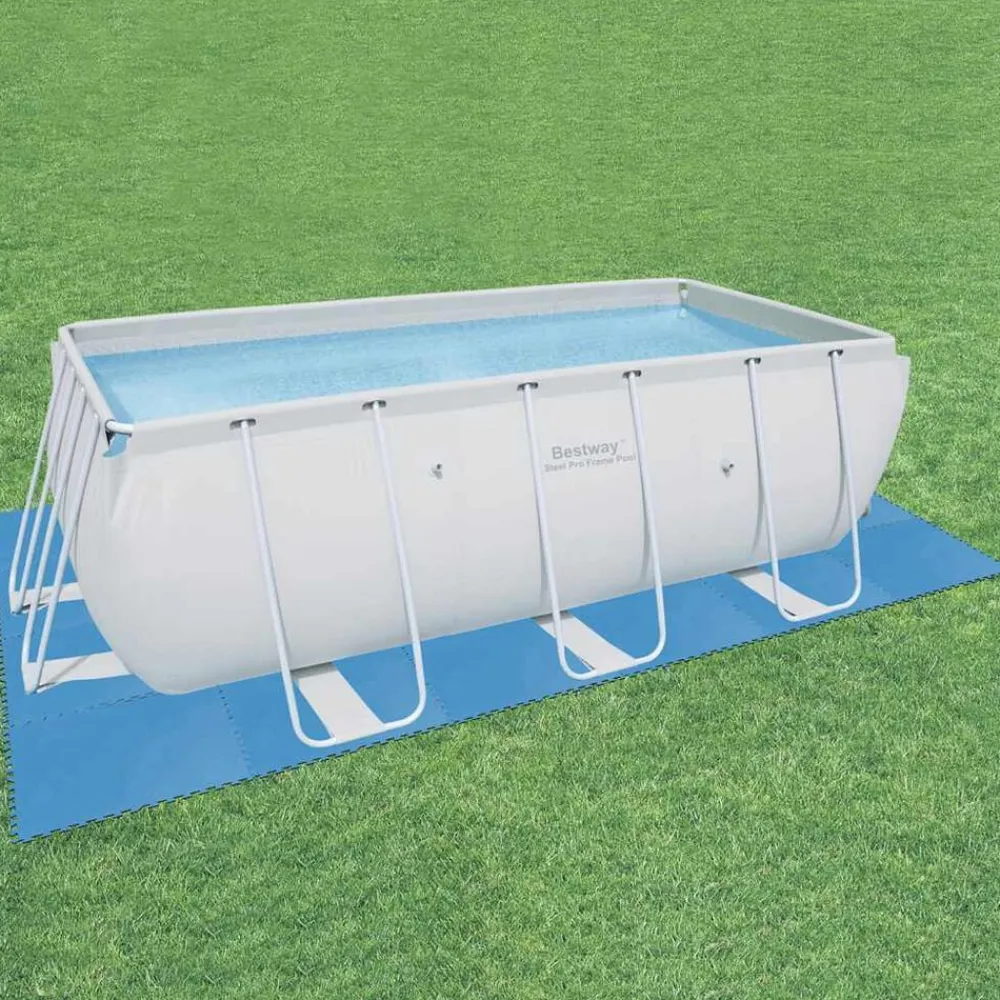 Bestway Piscina Y Spa-Suelo protector para piscina 8 uds azul