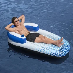 Bestway Tumbona flotante Hydro Force azul 183x97 cm
