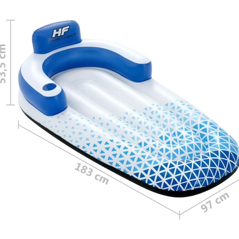 Bestway Tumbona flotante Hydro Force azul 183x97 cm