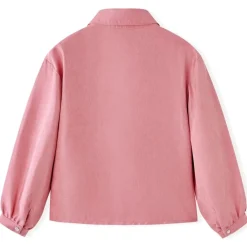 vidaXL Blusa infantil con mangas de farol rosa palo 92 Outlet