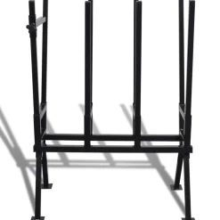 vidaXL Herramientas-Caballete de sierra para carpintería recubrimiento en polvo negro