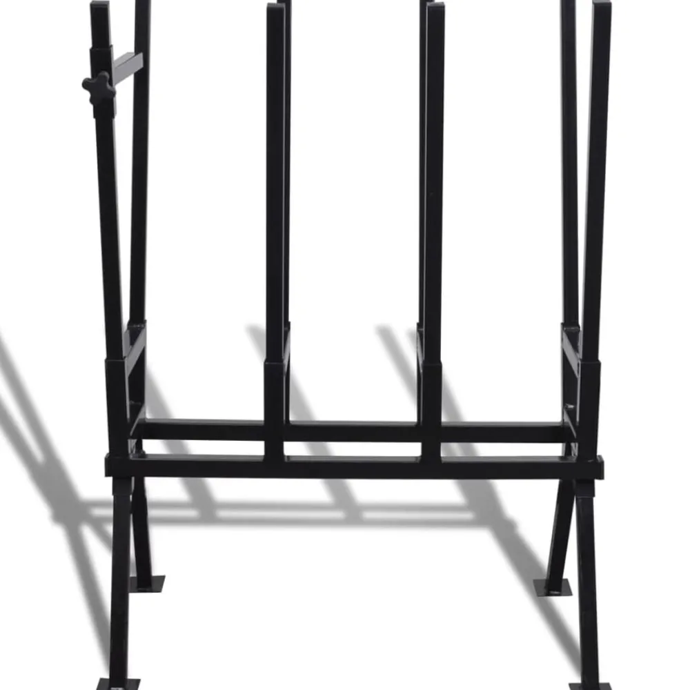 vidaXL Herramientas-Caballete de sierra para carpintería recubrimiento en polvo negro