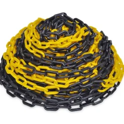 vidaXL Cadena de Advertencia Amarilla y Negra 30m Amarillo y negro New