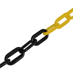 vidaXL Cadena de Advertencia Amarilla y Negra 30m Amarillo y negro New