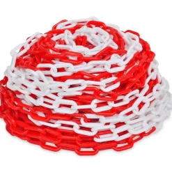 vidaXL Cadena de Advertencia Roja y Blanca 30m Rojo y blanco Sale