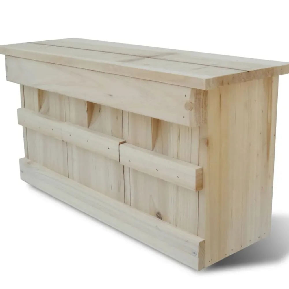 vidaXL Decoración-Caja nido para gorriones, 44 x 15,5 x 21,5 cm