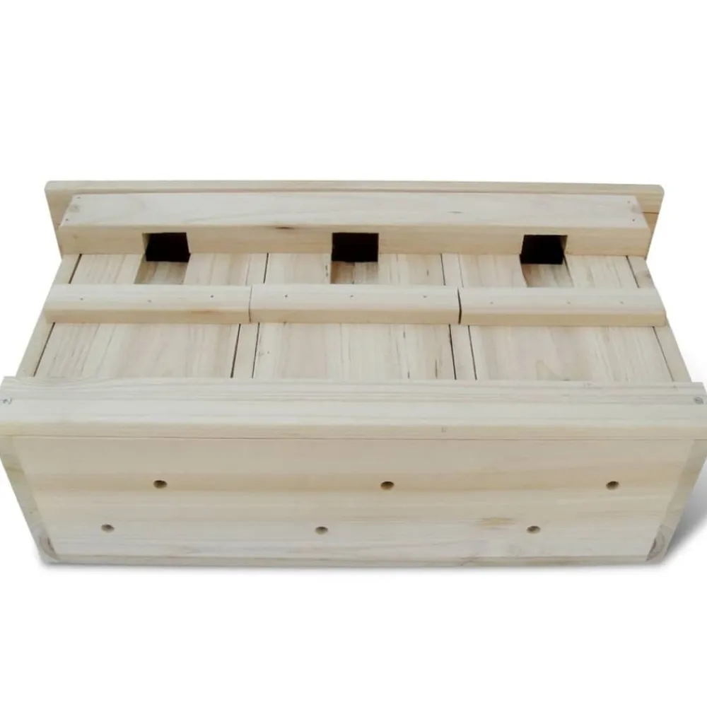 vidaXL Decoración-Caja nido para gorriones, 44 x 15,5 x 21,5 cm
