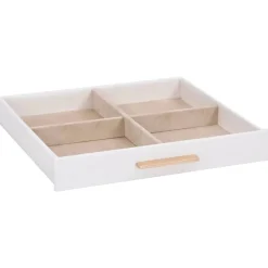 vidaXL Salud Y Belleza-Caja para joyas de 3 niveles blanca 23x20,5x14 cm