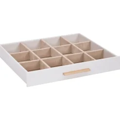 vidaXL Salud Y Belleza-Caja para joyas de 3 niveles blanca 23x20,5x14 cm