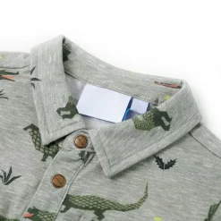 vidaXL Ropa Y Accesorios-Camisa infantil caqui claro melange 104