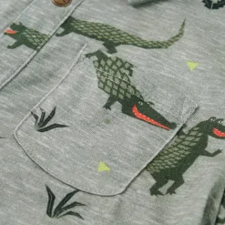 vidaXL Ropa Y Accesorios-Camisa infantil caqui claro melange 104