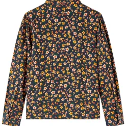 vidaXL Ropa Y Accesorios-Camisa infantil con cuello mao azul marino 104