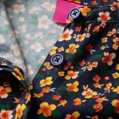 vidaXL Ropa Y Accesorios-Camisa infantil con cuello mao azul marino 104
