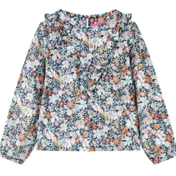 vidaXL Camisa infantil de manga larga azul oscuro 92 Hot