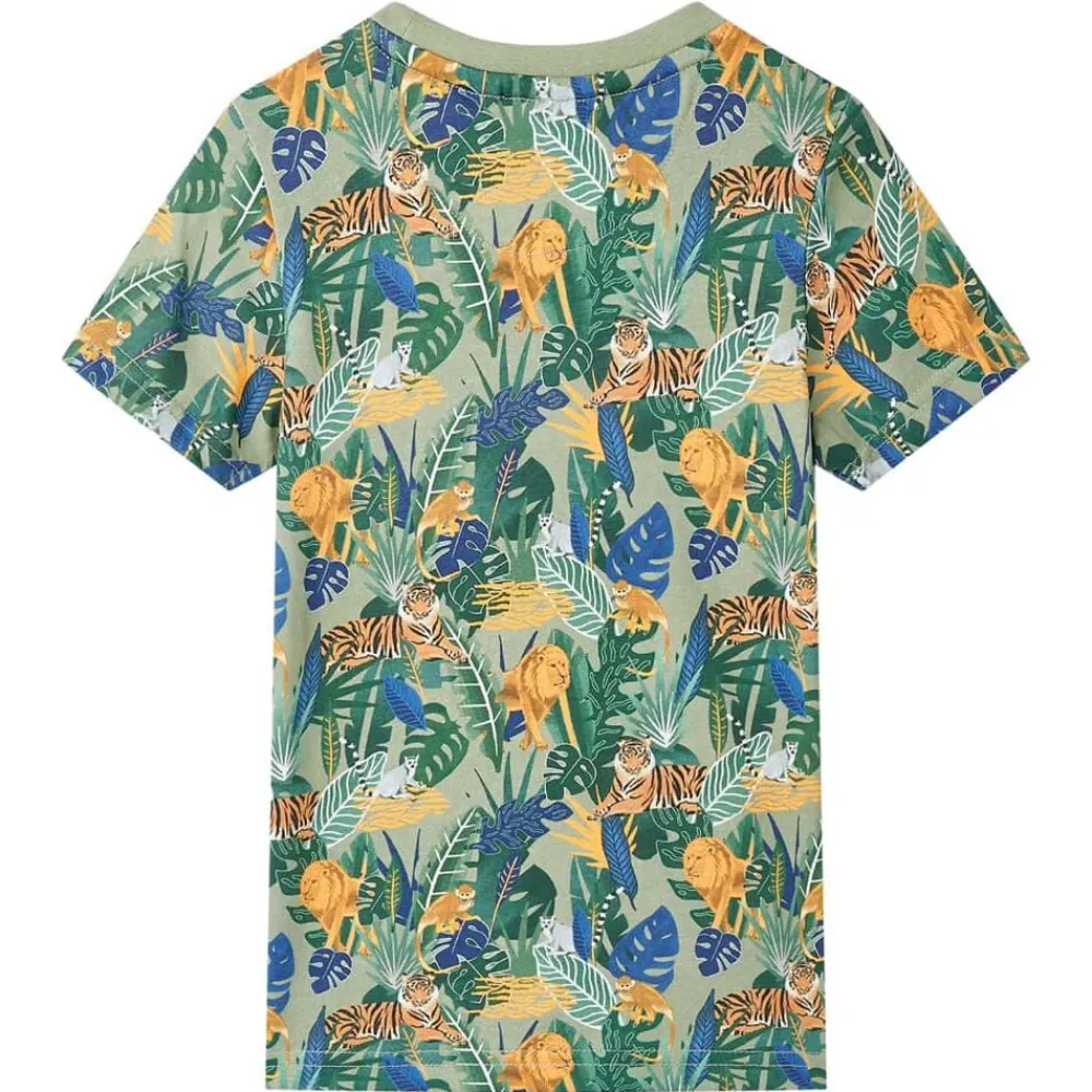 vidaXL Camiseta de manga corta infantil multicolor 116 Online