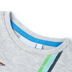 vidaXL Camiseta de manga corta infantil 140 Gris Discount