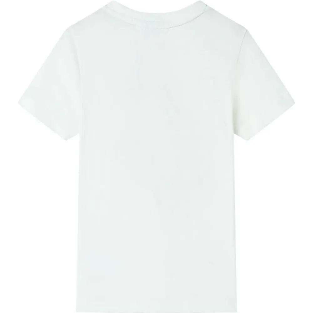 vidaXL Camiseta de manga corta infantil color 116 Crudo Sale