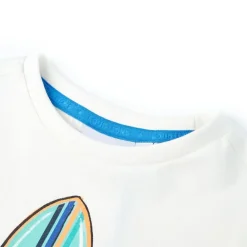 vidaXL Camiseta de manga corta infantil color 116 Crudo Sale