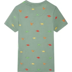 vidaXL Ropa Y Accesorios-Camiseta de manga corta infantil caqui 104