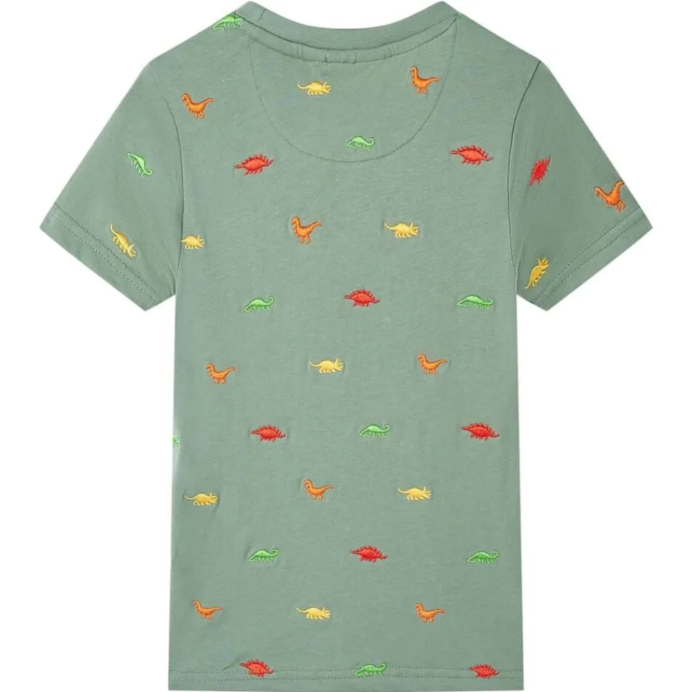 vidaXL Ropa Y Accesorios-Camiseta de manga corta infantil caqui 104