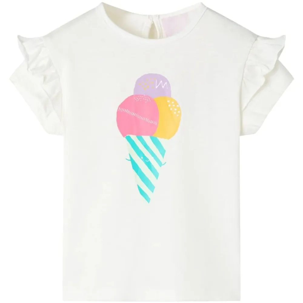 vidaXL Ropa Y Accesorios-Camiseta de niños color crudo 92