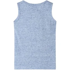 vidaXL Camiseta de tirantes infantil melange 104 Azul Discount