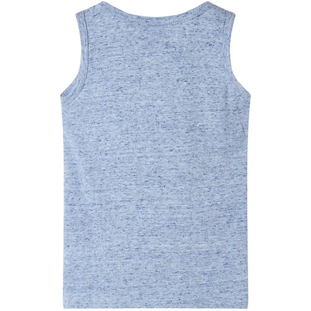vidaXL Camiseta de tirantes infantil melange 104 Azul Discount