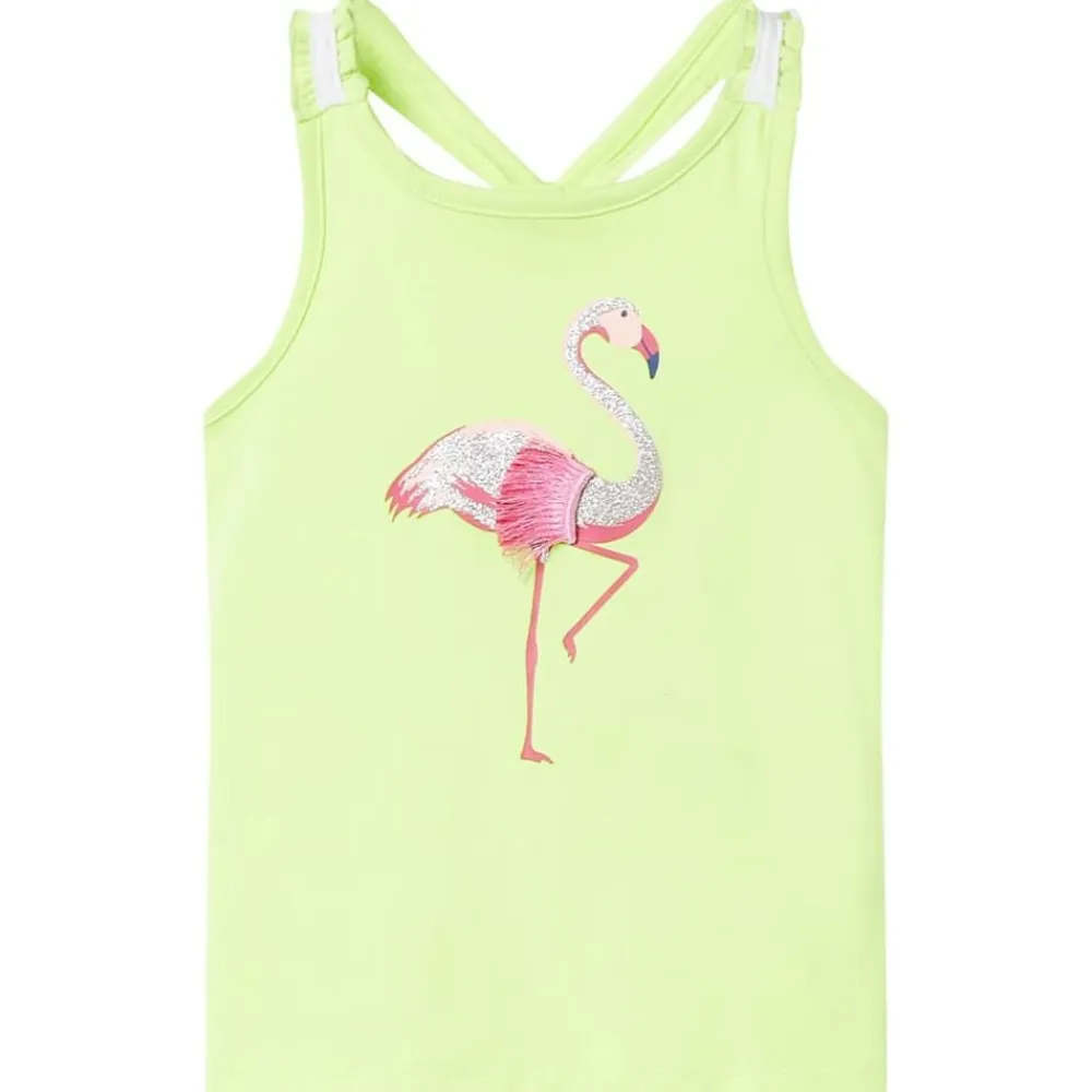 vidaXL Camiseta de tirantes infantil neón 104 Amarillo Online