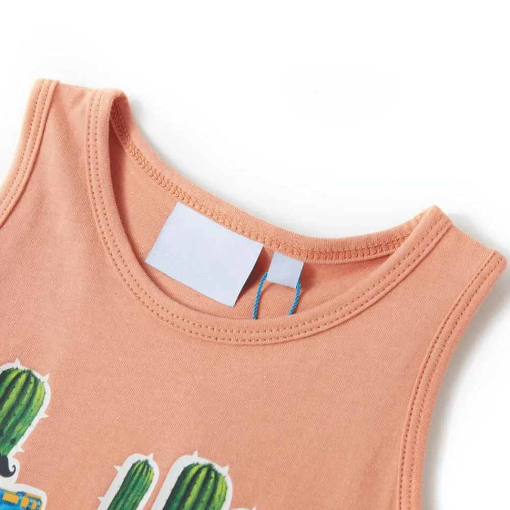 vidaXL Ropa Y Accesorios-Camiseta de tirantes infantil claro 128