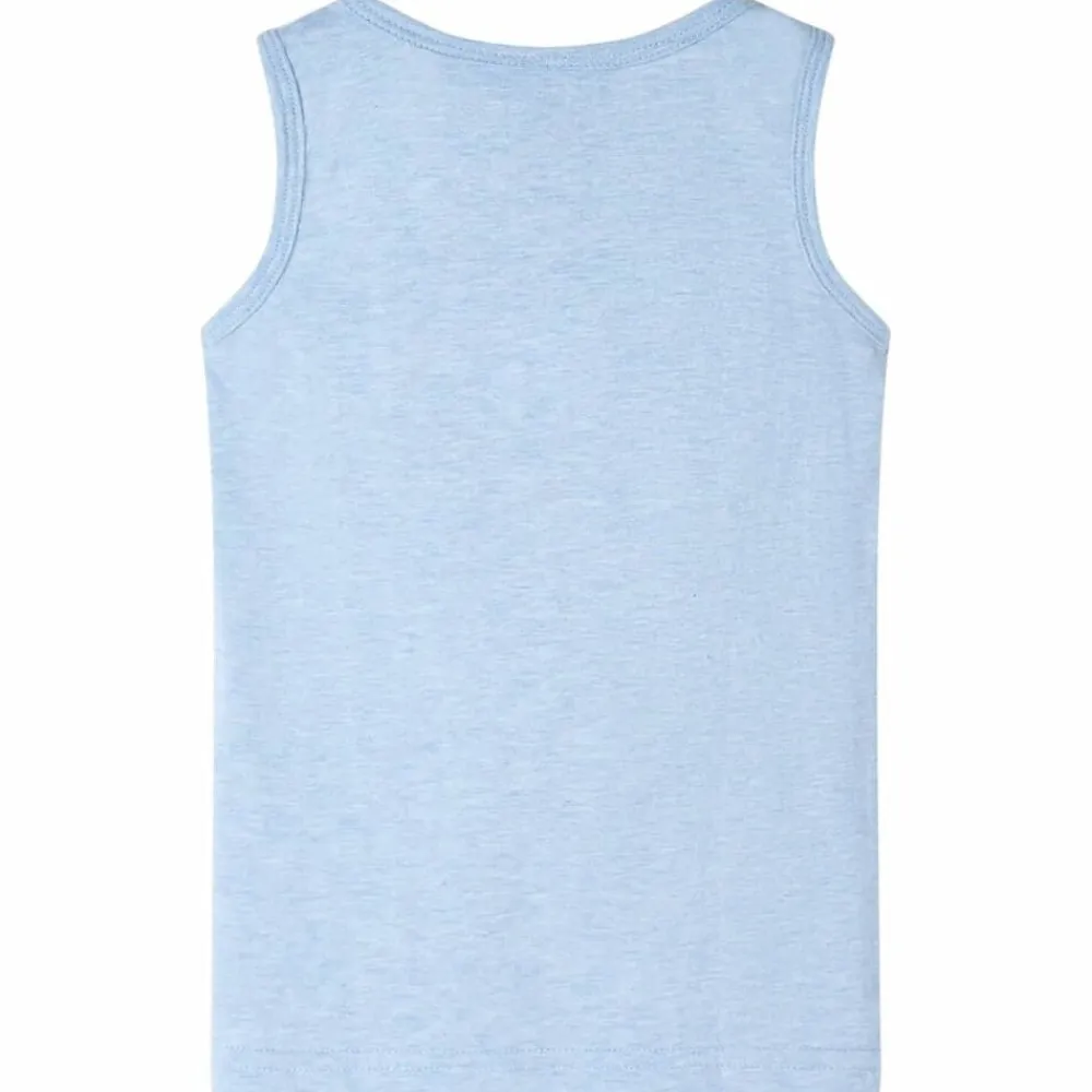 vidaXL Ropa Y Accesorios-Camiseta de tirantes infantil azul suave mélange 104