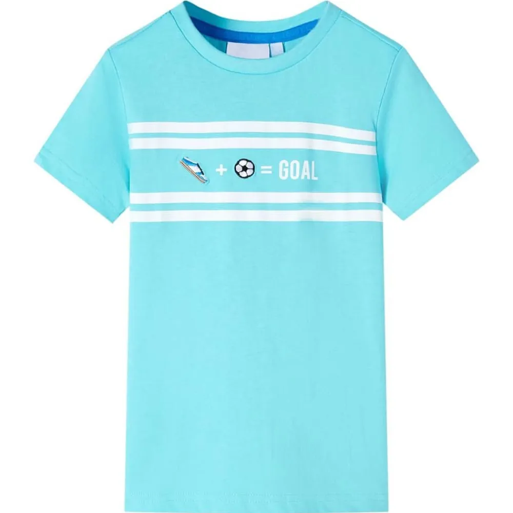 vidaXL Ropa Y Accesorios-Camiseta infantil aguamarina 116