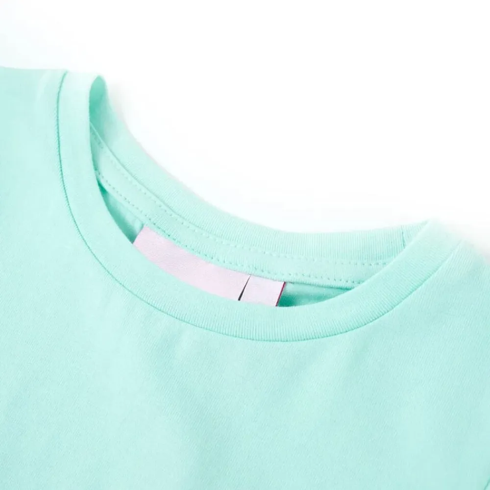 vidaXL Ropa Y Accesorios-Camiseta infantil aguamarina claro 92
