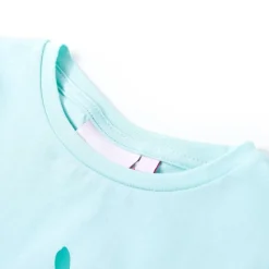 vidaXL Ropa Y Accesorios-Camiseta infantil aguamarina claro 116