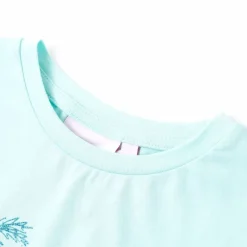 vidaXL Ropa Y Accesorios-Camiseta infantil aguamarina claro 128