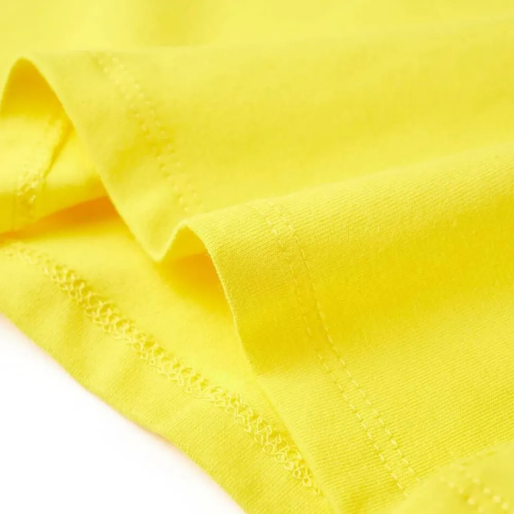vidaXL Camiseta infantil brillante 140 Amarillo Discount