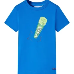 vidaXL Ropa Y Accesorios-Camiseta infantil azul chillón 116