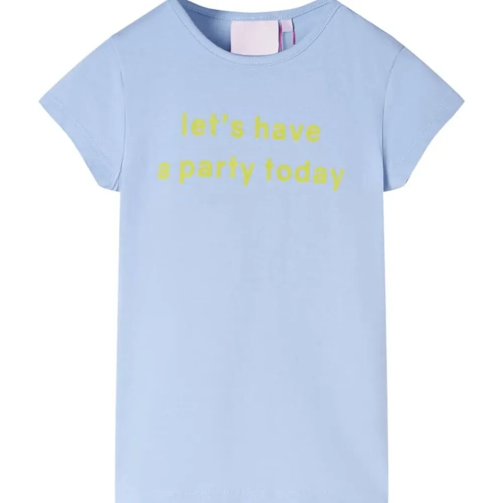 vidaXL Camiseta infantil claro 92 Azul Clearance