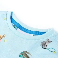 vidaXL Ropa Y Accesorios-Camiseta infantil azul claro melange 116