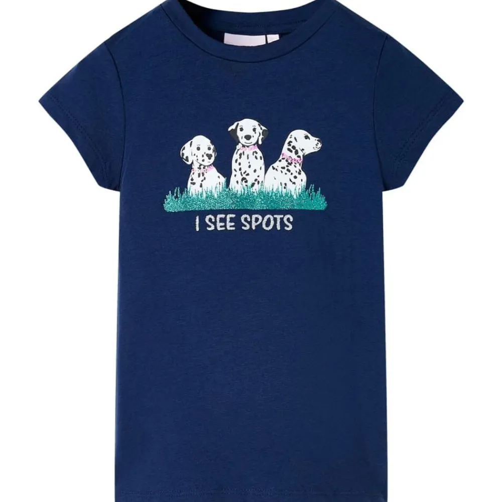 vidaXL Ropa Y Accesorios-Camiseta infantil marino 116