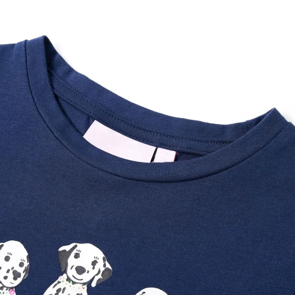 vidaXL Ropa Y Accesorios-Camiseta infantil marino 116