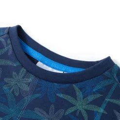 vidaXL Camiseta infantil azul marino 104 New