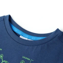 vidaXL Camiseta infantil azul oscuro 92 Outlet