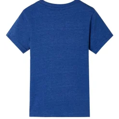 vidaXL Camiseta infantil azul oscuro mélange 128
