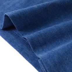 vidaXL Camiseta infantil azul oscuro mélange 128